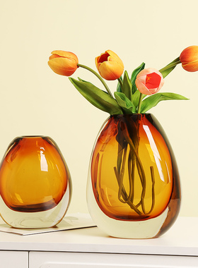 特厚玻璃水培瓶器客厅电视柜玄关餐桌样板房极简摆设