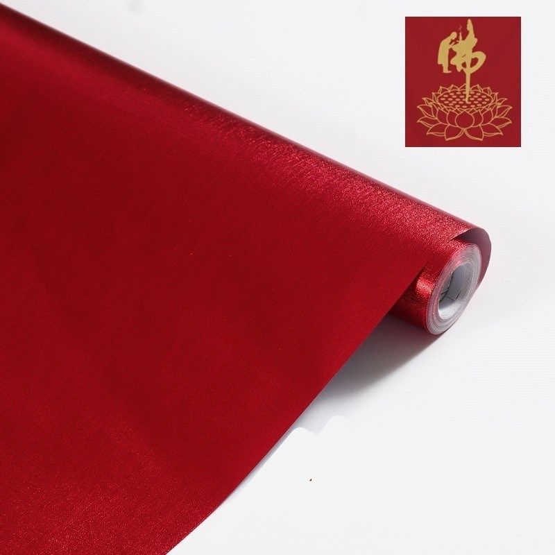 红色佛堂佛龛防火板耐温自粘壁纸佛桌纸神台佛柜背景装饰墙纸,家居饰品,软装墙贴,淘宝优惠券,粉丝福利购,淘宝优惠卷