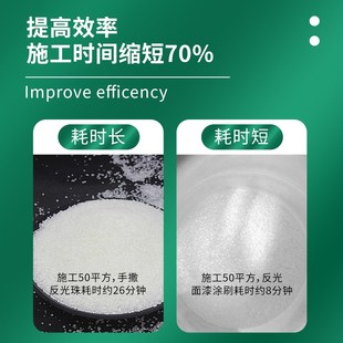 反光漆夜光超亮道路划线漆丙烯酸油漆耐磨水泥地面漆反光效果