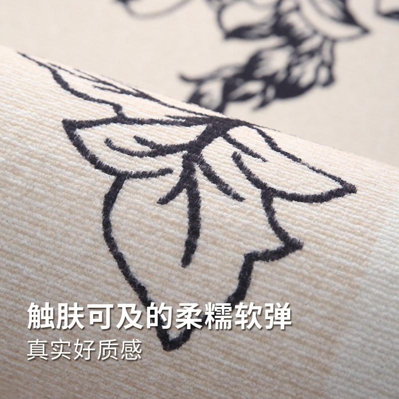 端法式客厅地毯夏天地垫免打理卧室级感沙发茶几