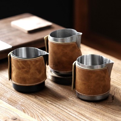 轰炸机咖啡打奶缸无柄拉缸圆嘴尖嘴大肚wm惠家刘强