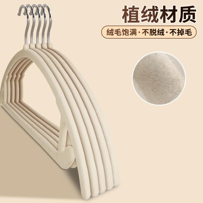 理植绒衣架超整师专痕用挂衣防滑防肩角加大衣撑子