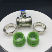 塑精品家装 绿色活接球承口连接水管加厚