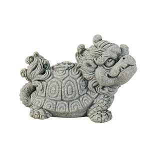 创意运财小龙龟茶宠茶玩青砂石鱼缸造景茶桌茶台装饰