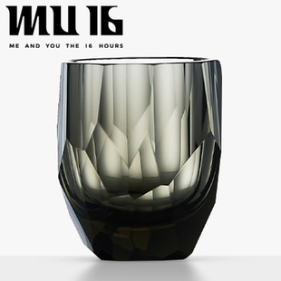 MU高档水晶玻璃威士忌洋酒杯9啤酒杯果汁饮料水杯子家用礼盒装