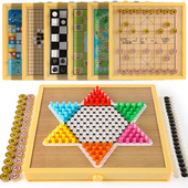 磁力五子棋飞行棋棋盘大号磁性多合一儿童益智跳棋围棋