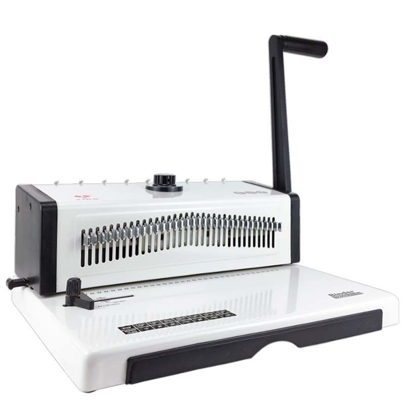 T9029A铁圈装订机双线圈装订机全抽刀34孔方孔打孔台历铁圈机厂家