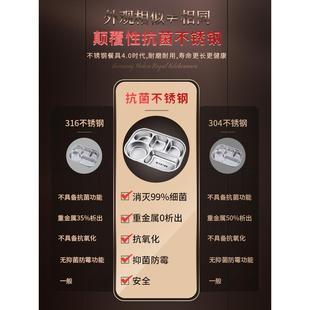 进口正品 德国原装 抗菌不锈钢餐盘儿童宝宝分格隔饭盘304食品级316