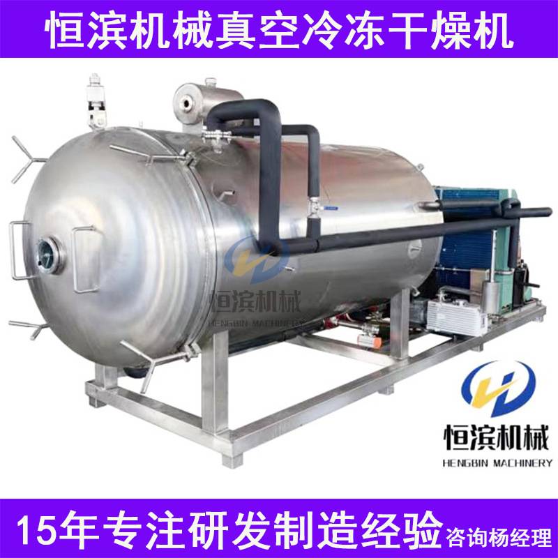 水果蔬菜大型冻干机苹果真空冻干机中药材低温冷冻干燥机