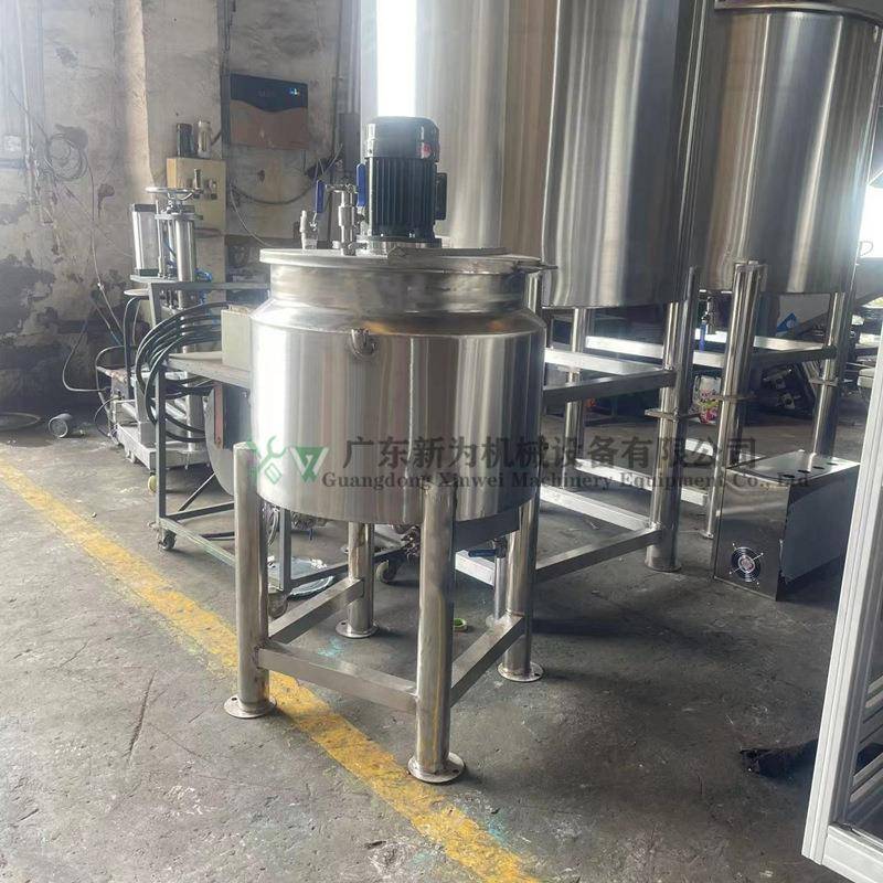 生产销售粘稠料高低速混合桶 电加热不锈钢乳化罐 200L液体搅拌机