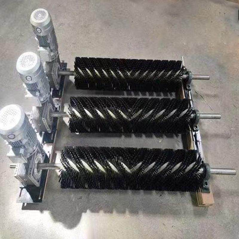 矿用电动滚刷清扫器 聚氨酯输送式清扫器 动力旋转式清扫器