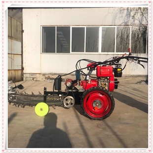 农用链式 开沟机单链双链开沟机 开沟机管道气挖沟机小型自走式
