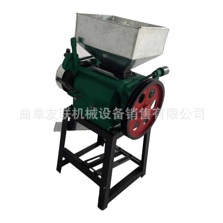 油坊粮食加工扁机 电动对辊机式豆扁扁机 HTZ粮食专用压2挤8