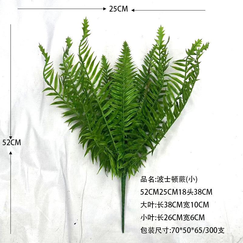 仿蕨类波斯顿厥蕨植波斯草波士顿植物001墙装饰造真景蕨类厂绿家