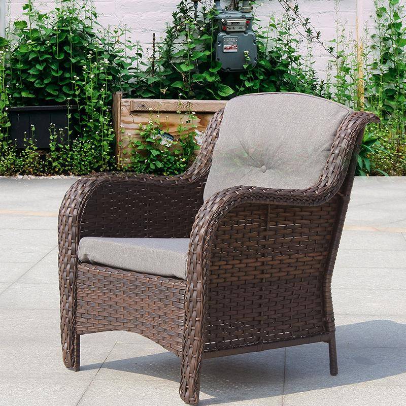 户外发定制组合户具外796家PE藤椅沙沙发庭院沙室外双人藤编发