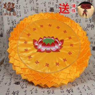 佛堂磕头拜垫拜佛垫家用莲花礼佛用品蒲团禅修垫打坐跪拜垫海绵