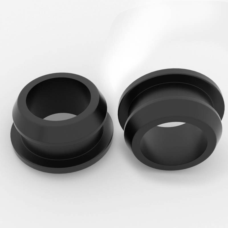 硅胶护线套黑色过线圈弹性密封圈工字型软件护套30mm橡胶通孔胶塞