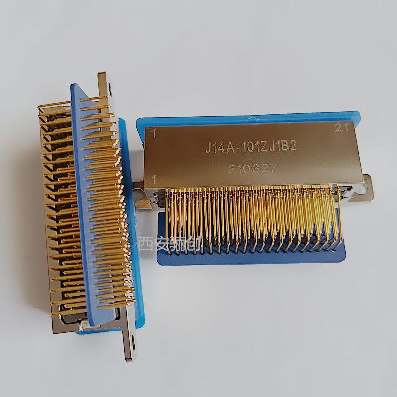 J14A-51ZJ1B2 J14A-51ZK1B2 接插件 矩形连接器 51芯插座 弯针