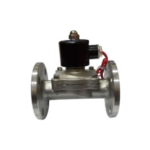 2W-25BF 不锈钢电磁阀 水阀 气阀DN25 1寸 法兰连接AC220V DC24V