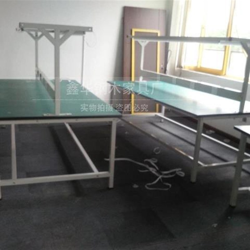 带灯工作台 检品桌 实验室工作台桌 电子厂防静电工作桌 维修台