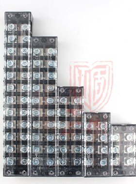 纯铜接线端子排TBC/TB-10006 1006固定式压线板6位100A快速接线柱