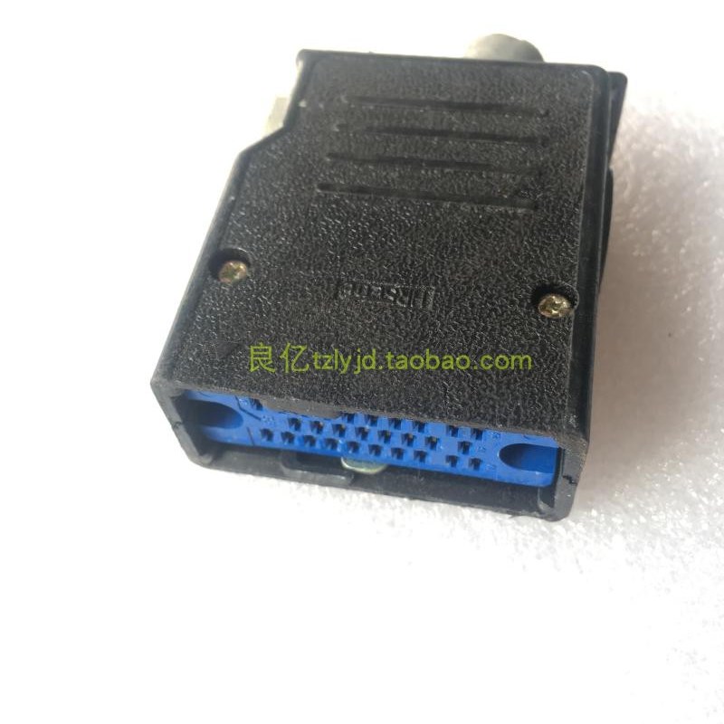 拆机 二手 日本HRS GOLD CONN P-1628A-C(50) 黑色塑壳 28芯 插头