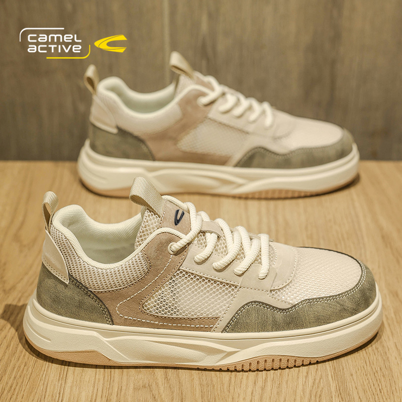 骆驼动感增高板鞋男秋季网鞋高端