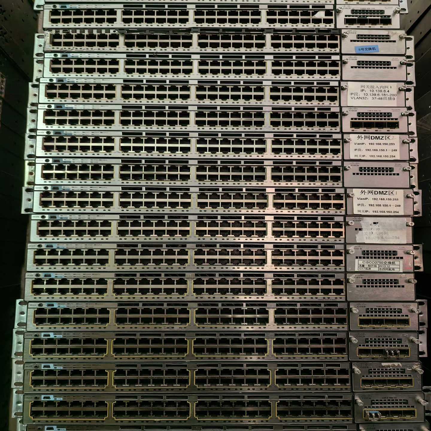 思科WS-C3750X-48T-L/S 48全千兆电口交换机~议价