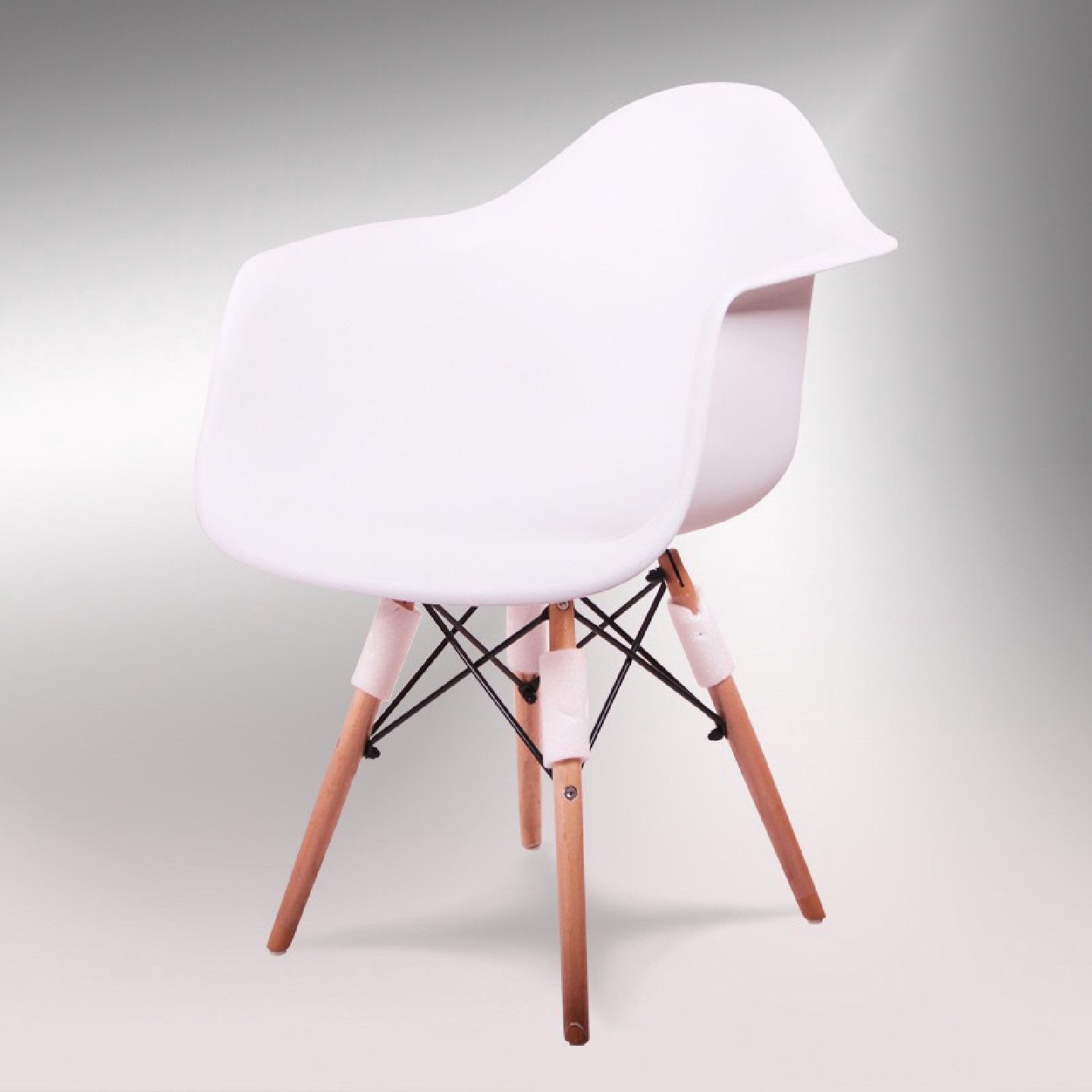 实木腿书房椅电脑椅时尚休闲塑料靠背椅子伊姆斯扶手椅座椅咖啡椅