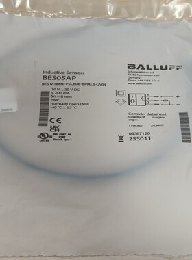 询价~BES05AP巴鲁夫传感器BES M18ME-PSC80B-
