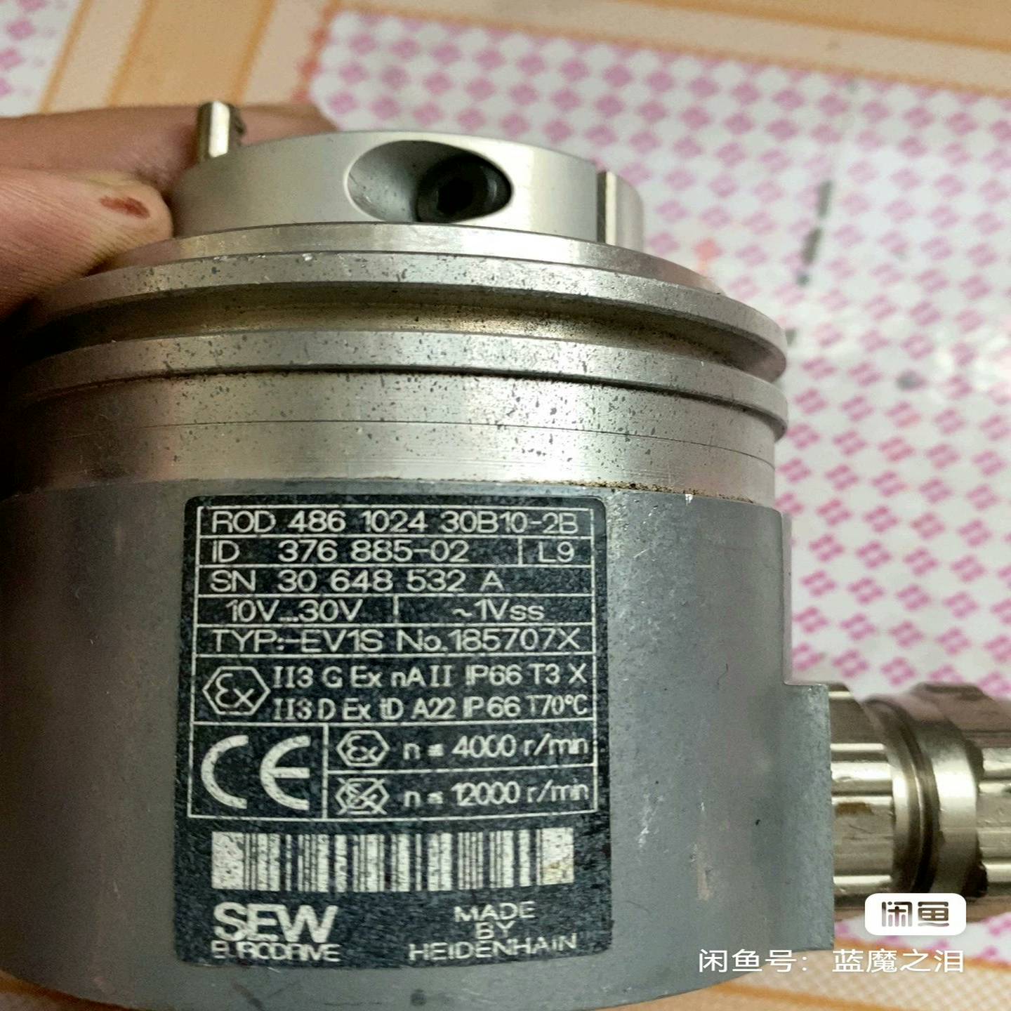 【议价】一个sew编码器，德国SEW编码器EV1SROD486