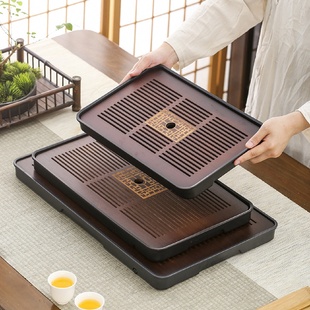 家用小型轻奢茶全套装 茶盘储水式 功夫茶具茶托盘茶台