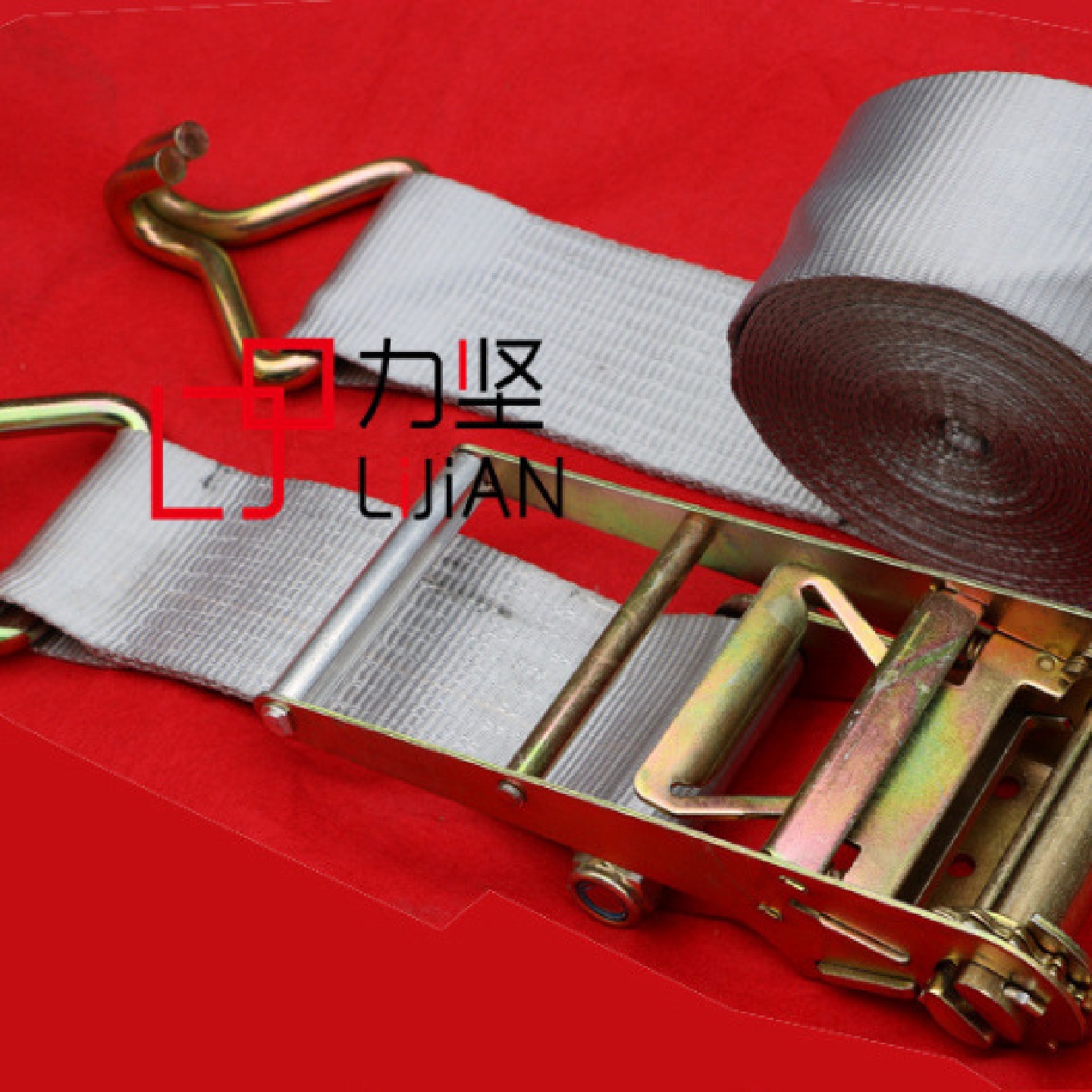 10T吨10CM宽汽车船用捆绑拉紧收紧器玻璃捆绑带出口固定锡力坚