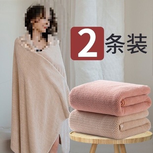 家用大浴巾纯棉 男女三件套不加厚成人毛吸水大号比棉洗澡毛巾套装