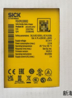 SICK西克安全控制器 FX3-CPU130002型号10议价商品