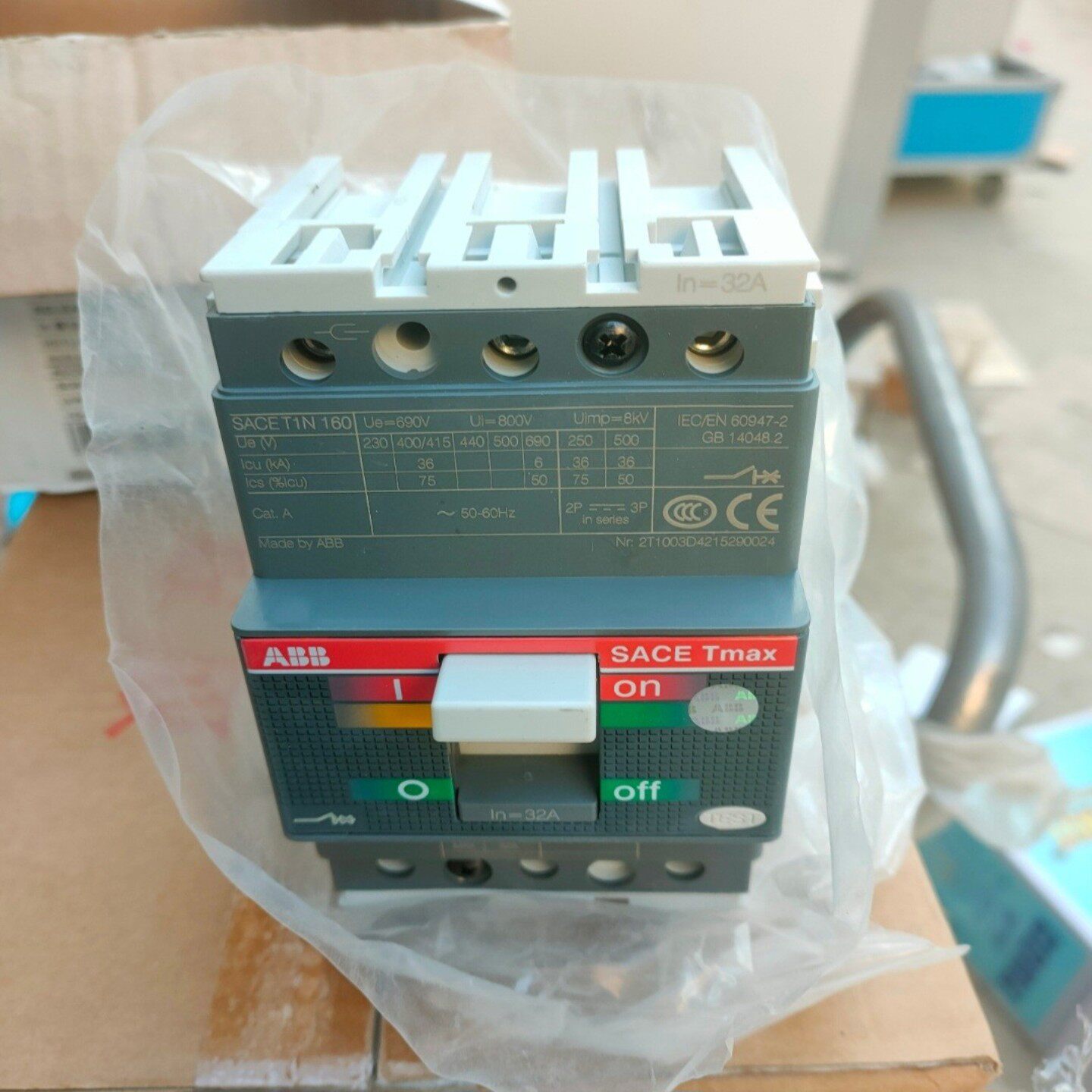 全新 ABB塑料外壳式断路器Tmax SACE T1N160