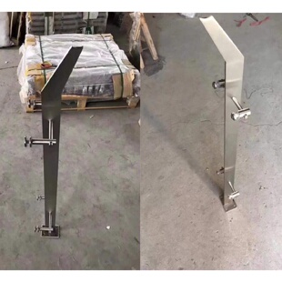 不锈钢立柱304楼梯立柱玻璃栏杆工程立柱家用玻璃栏杆商场立柱