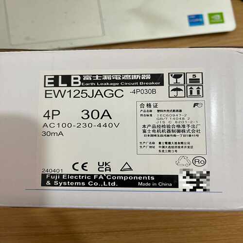 富士漏电断路器EW125JAGC-4P030B4P30A询价