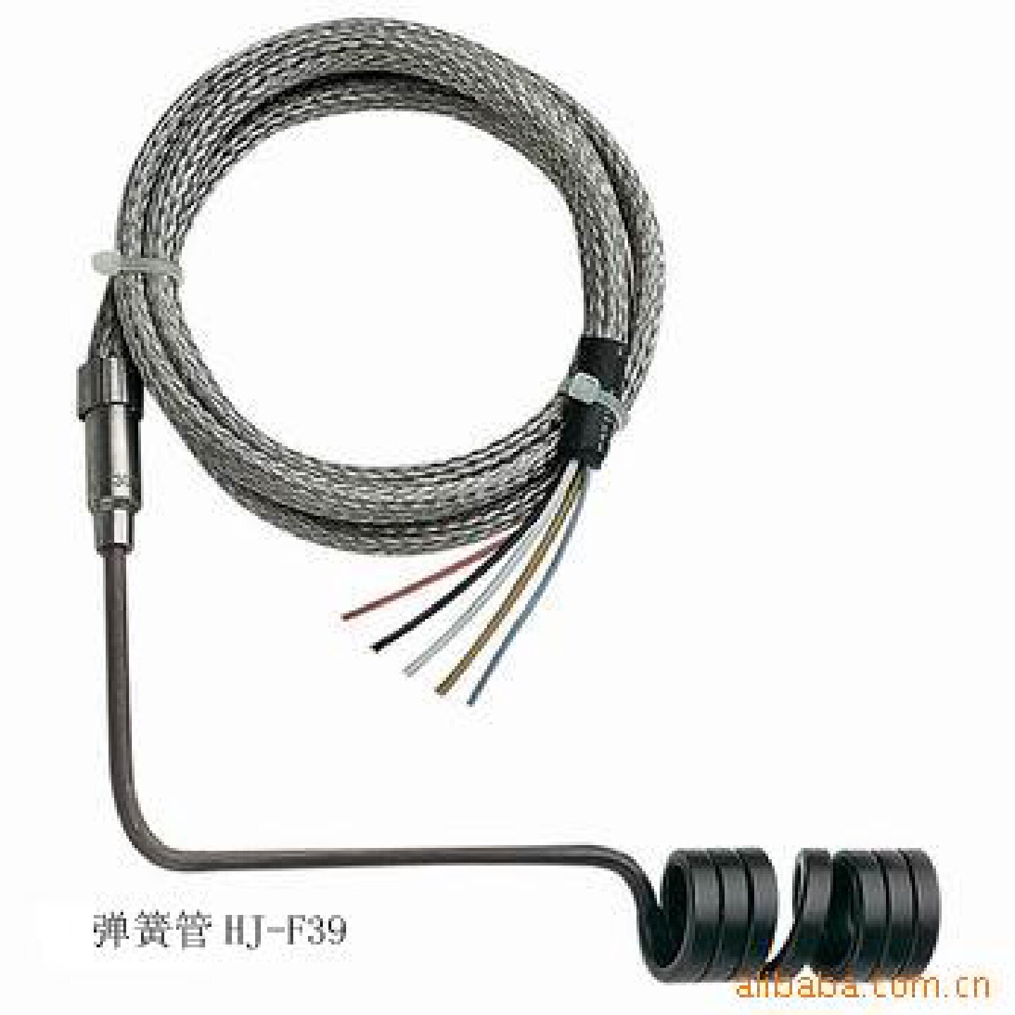 供应热流道电热圈模具加热圈弹簧式发热圈(直角出线）