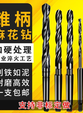 俊拓高速钢4341锥柄钻头莫氏圆锥锥钻锥柄麻花钻头加硬162022