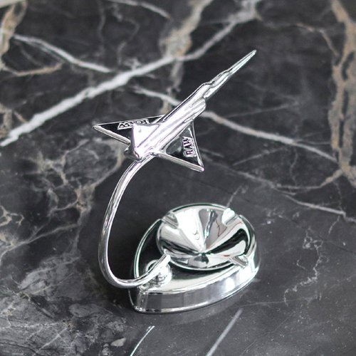 创意金属飞机模型装饰烟灰缸摆件现代家居样板房酒店会所前台饰品