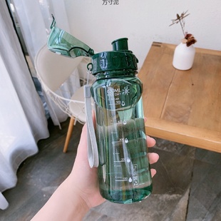 防摔男女简约带刻度随行杯源工厂一件批发 高颜值塑料水杯便携韩版