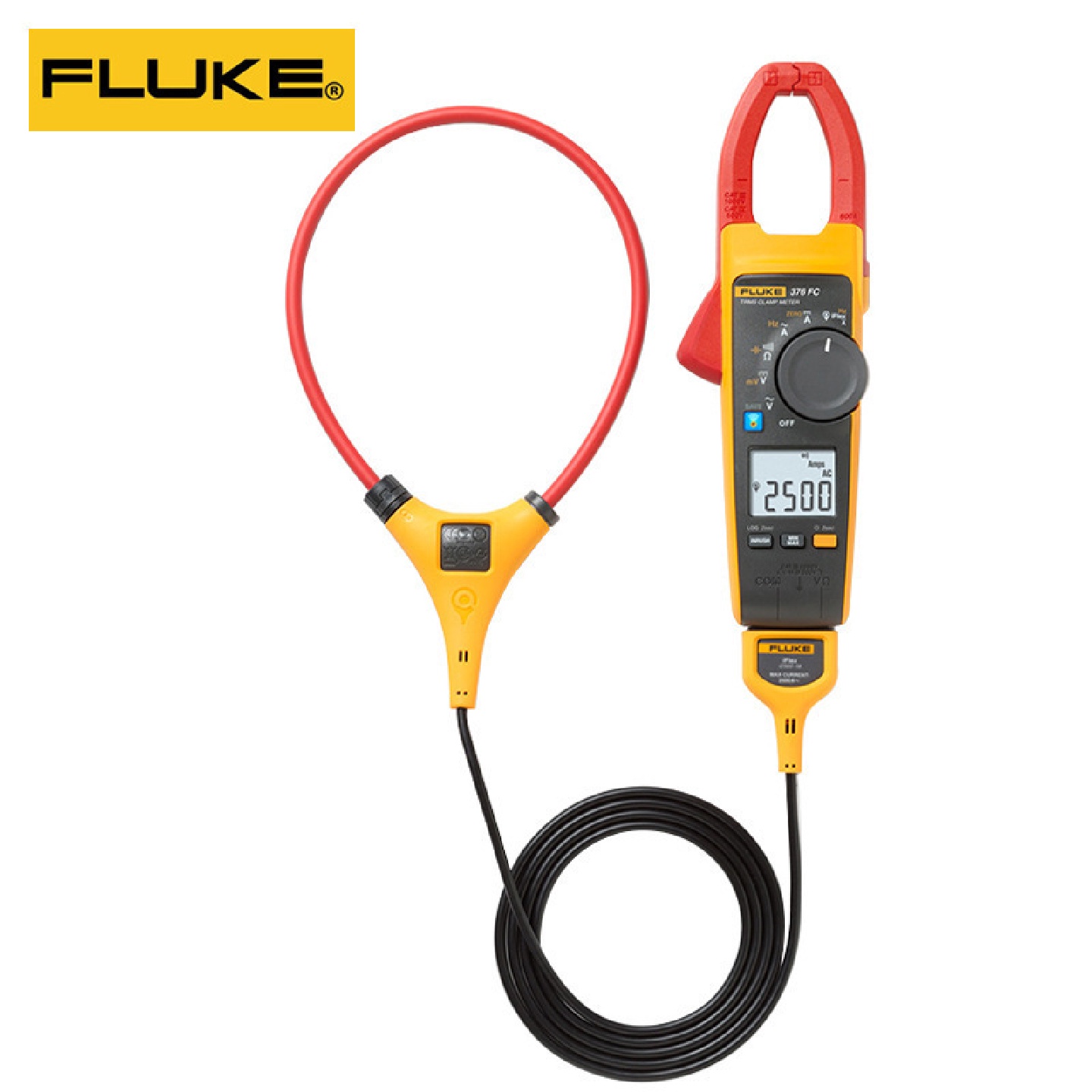 FLUKE福禄克F376真有效值交流钳形表电流表F374FC交直流钳形表