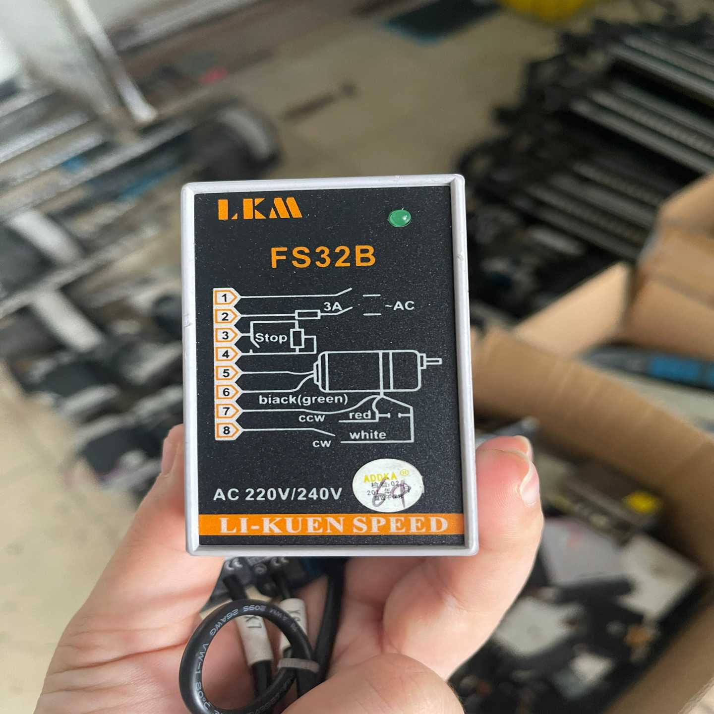 (询价)FS32B交流调速电机调速器220V 导轨  货 实图