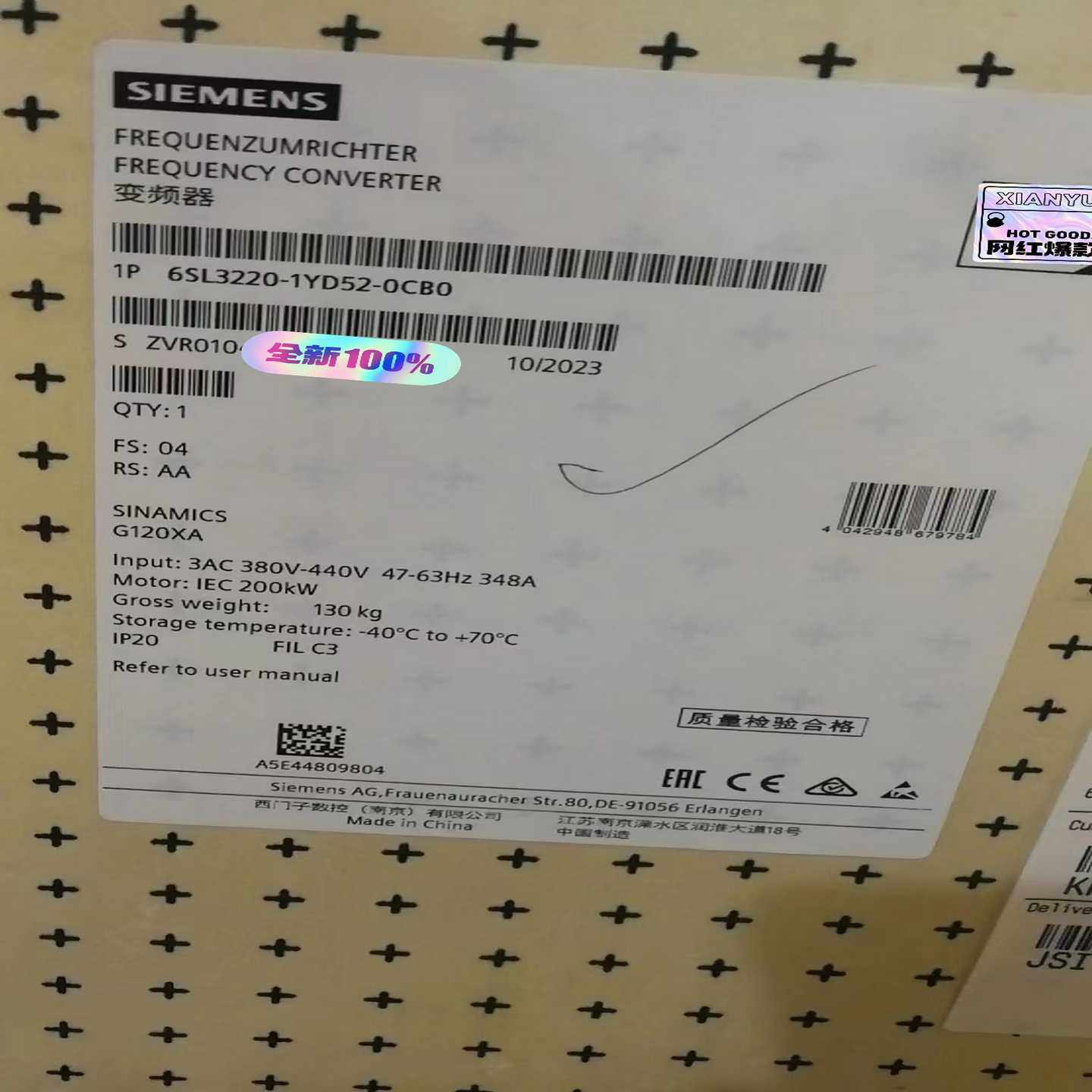 6SL3220-1YD52-0CB0~询价