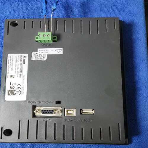 咨询-台达工控屏，型号D0P一B07SS411，上电测试完好，
