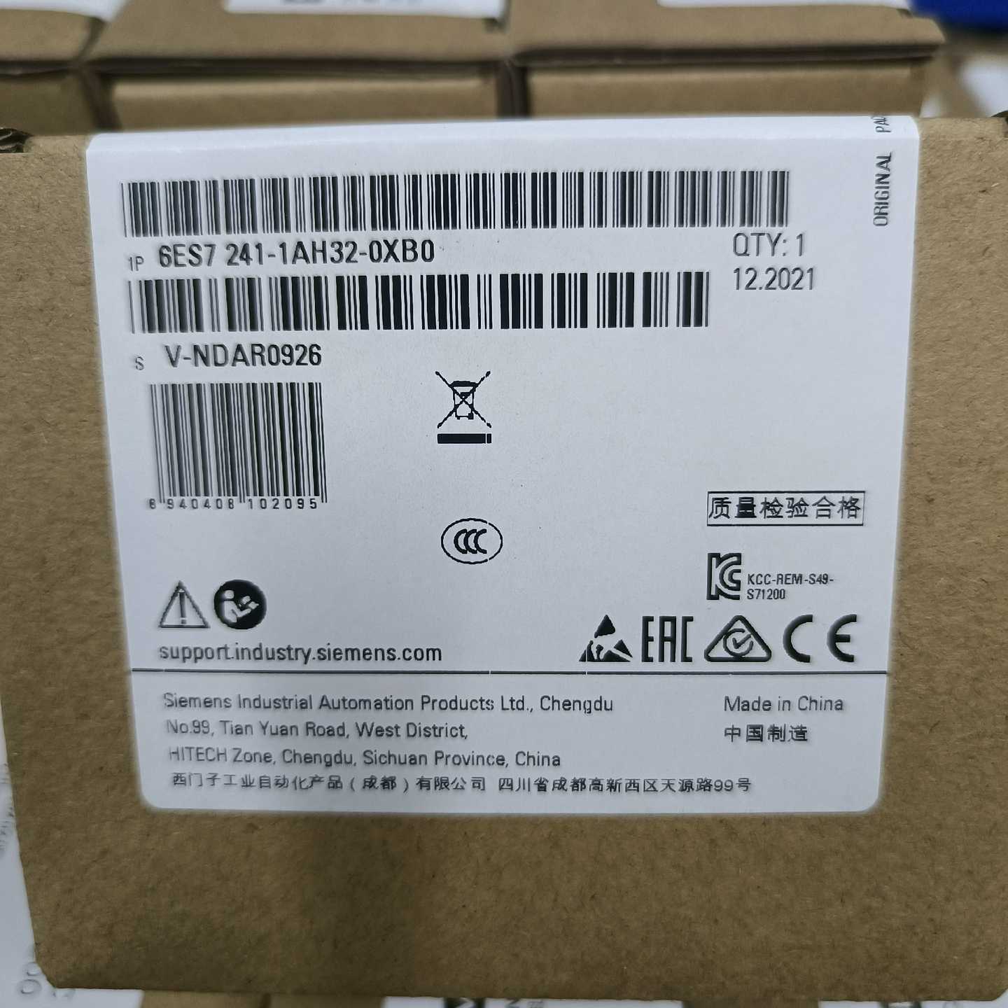 6ES7241-1AH32-0XB0保内秒拍~询价