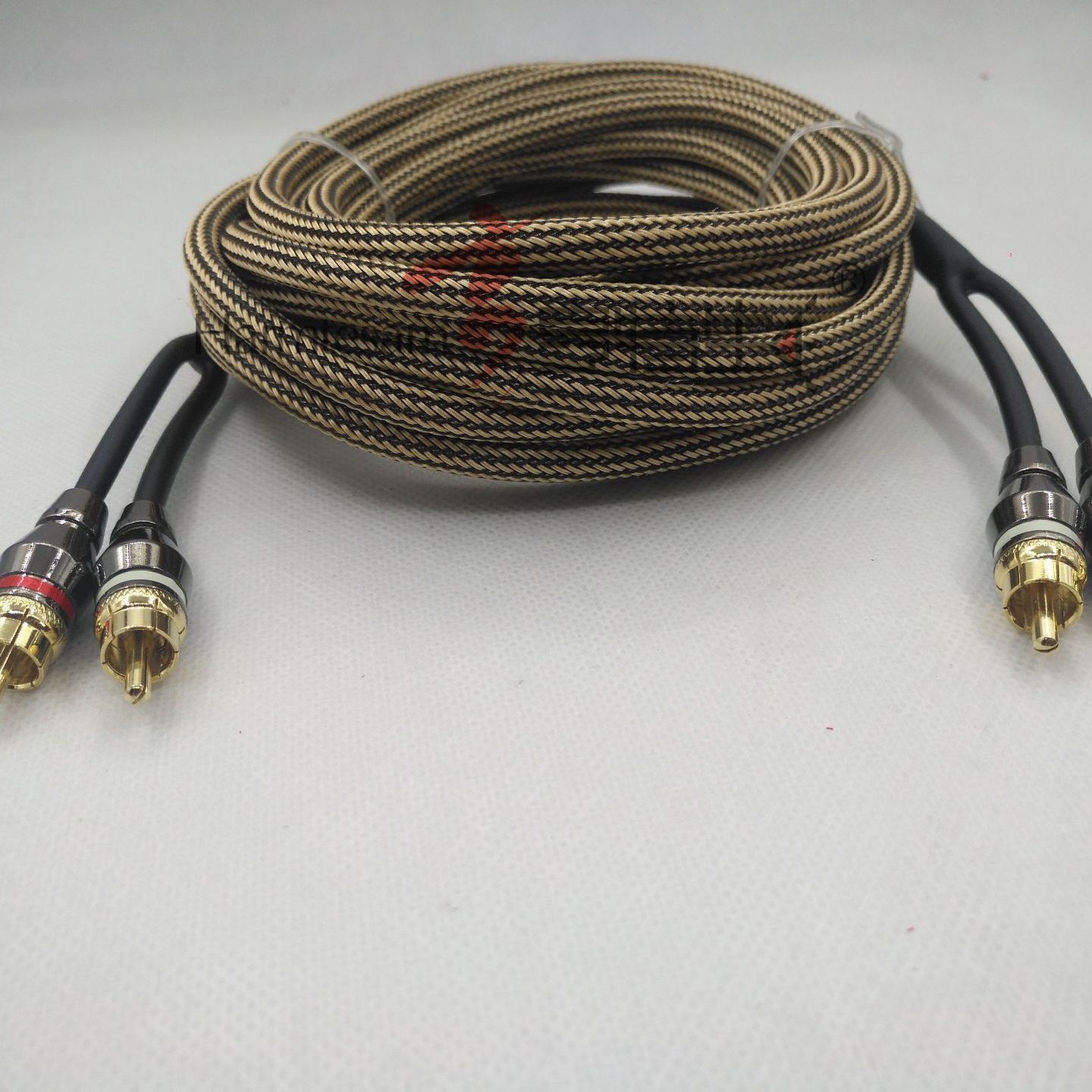 汽车音响RCA线音频线全铜5米RCA-231汽车功放低音炮改装信号