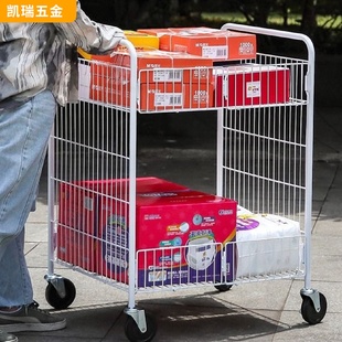 商用摆摊展示架可移动货架收纳推车置物架可折叠地摊贩卖小推车
