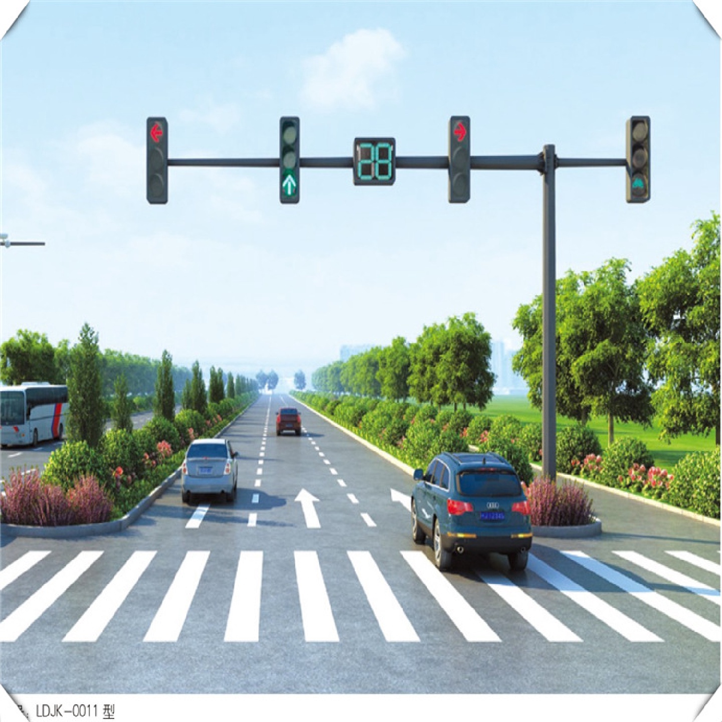交通红绿灯道路信号灯路口扬州交通信号灯厂家